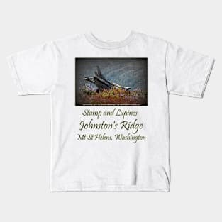 dead stump & lupines, Johnston's Ridge Kids T-Shirt